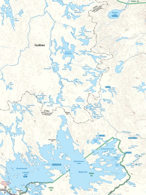 NLNL70 Smallwood Reservoir Newfoundland and Labrador Topo Preview 1