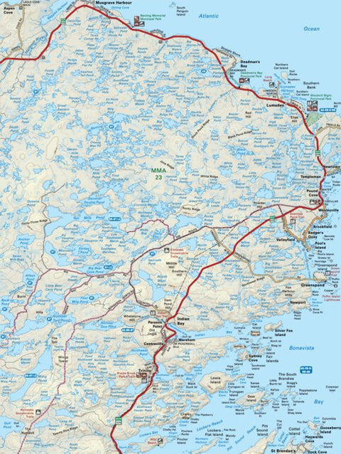 NLNL46 Trinity Newfoundland and Labrador Topo Preview 1