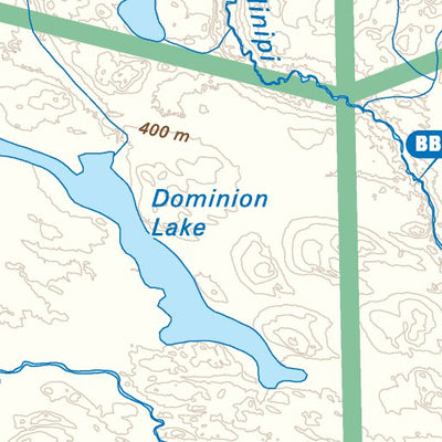 NLNL66 Grande Lake Newfoundland and Labrador Topo Preview 2