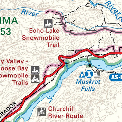 NLNL66 Grande Lake Newfoundland and Labrador Topo Preview 3