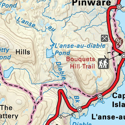 NLNL61 Pinware Newfoundland and Labrador Topo Preview 2