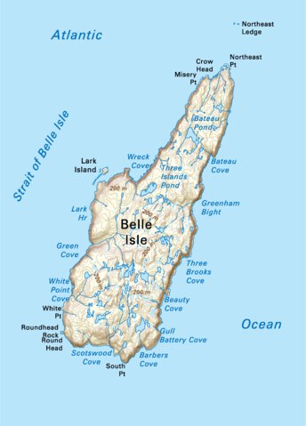 NLNL63 St Anthony Inset Newfoundland and Labrador Topo Preview 1