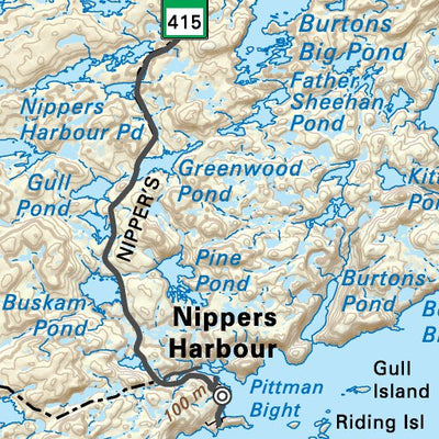 NLNL51 Burlington Newfoundland and Labrador Topo Preview 3