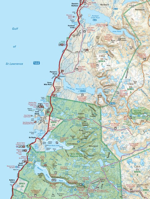 NLNL48 Western Brook Pond Newfoundland and Labrador Topo Preview 1