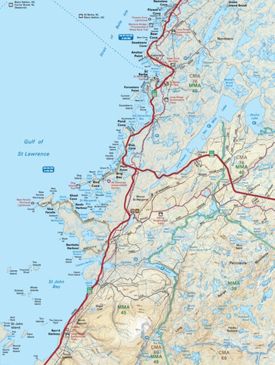 NLNL58 Bird Cove Newfoundland and Labrador Topo Preview 1