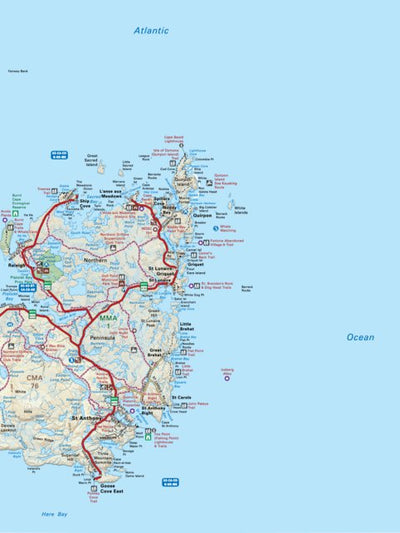 NLNL63 St Anthony Newfoundland and Labrador Topo Preview 1