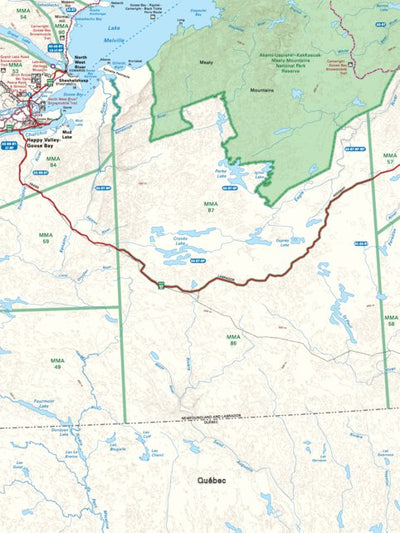 NLNL67 Happy Valley Goose Bay Newfoundland and Labrador Topo Preview 1