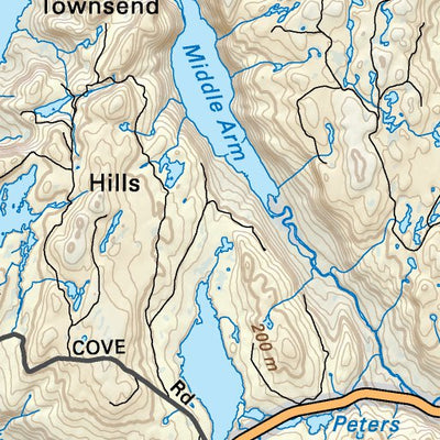 NLNL50 Baie Verte Newfoundland and Labrador Topo Preview 3