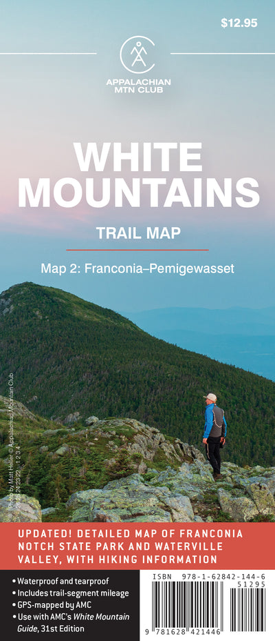 AMC White Mountains Trail Map 2: Franconia-Pemigewasset Preview 1