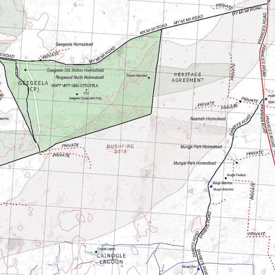Getlost Map 7024 NARACOORTE Victoria Topographic Map V16b 1:75,000 Preview 3