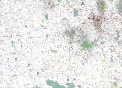 Getlost Map 7522-7622 SKIPTON-BALLARAT Victoria Topographic Map V16b 1:75,000 Preview 1