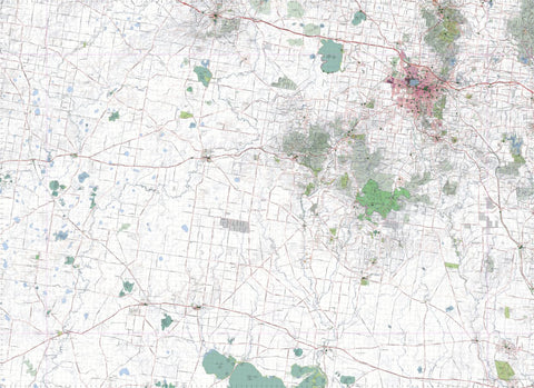 Getlost Map 7522-7622 SKIPTON-BALLARAT Victoria Topographic Map V16b 1:75,000 Preview 1