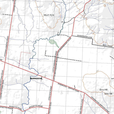 Getlost Map 7522-7622 SKIPTON-BALLARAT Victoria Topographic Map V16b 1:75,000 Preview 2