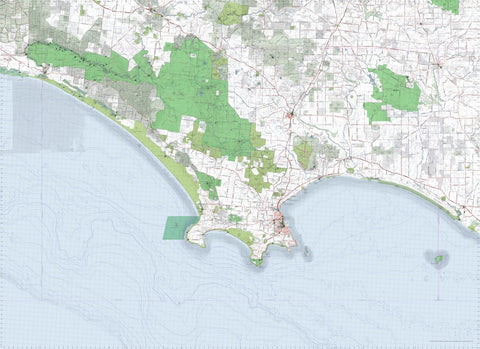 Getlost Map 7121-7221 NELSON-PORTLAND Victoria Topographic Map V16b 1:75,000 Preview 1