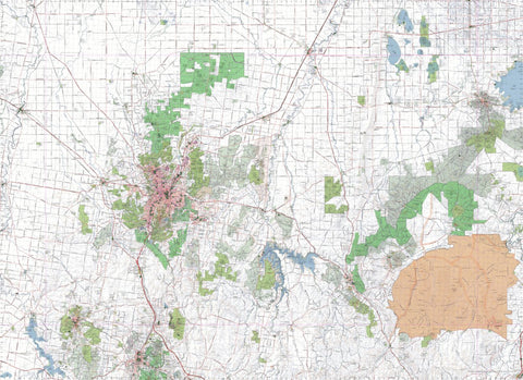 Getlost Map 7724-7824 BENDIGO-HEATHCOTE Victoria Topographic Map V16b 1:75,000 Preview 1