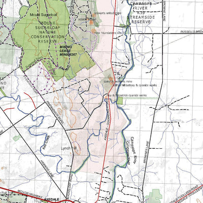 Getlost Map 7724-7824 BENDIGO-HEATHCOTE Victoria Topographic Map V16b 1:75,000 Preview 2