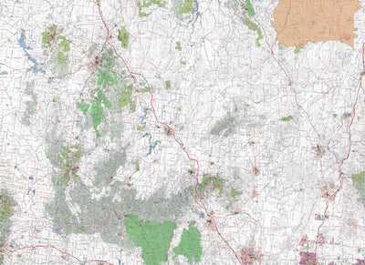 Getlost Map 7723-7823 CASTLEMAINE-WOODEND Victoria Topographic Map V16b 1:75,000 Preview 1