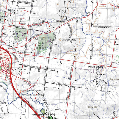 Getlost Map 7723-7823 CASTLEMAINE-WOODEND Victoria Topographic Map V16b 1:75,000 Preview 2