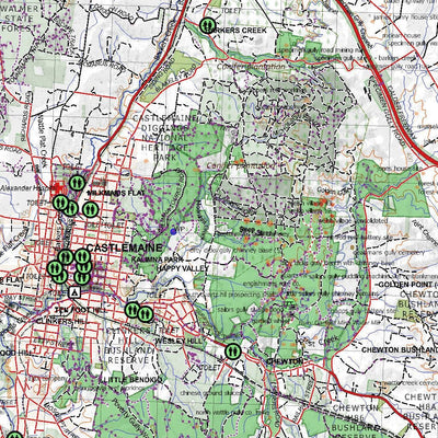 Getlost Map 7723-7823 CASTLEMAINE-WOODEND Victoria Topographic Map V16b 1:75,000 Preview 3