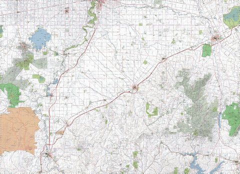 Getlost Map 7924-8024 NAGAMBIE-EUROA Victoria Topographic Map V16b 1:75,000 Preview 1