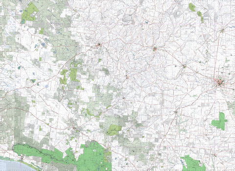 Getlost Map 7122-7222 CASTERTON-COLERAINE Victoria Topographic Map V16b 1:75,000 Preview 1