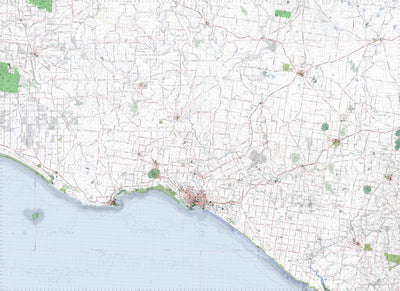 Getlost Map 7321-7421 WARRNAMBOOL-MORTLAKE Victoria Topographic Map V16b 1:75,000 Preview 1