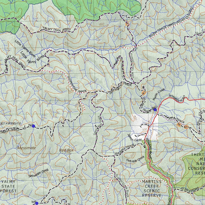 Getlost Map 8523-8623 MURRINDAL-BENDOC Victoria Topographic Map V16b 1:75,000 Preview 3