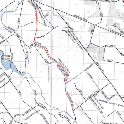 Getlost Map 7726-7826 COHUNA-MATHOURA Victoria Topographic Map V16b 1:75,000 Preview 2