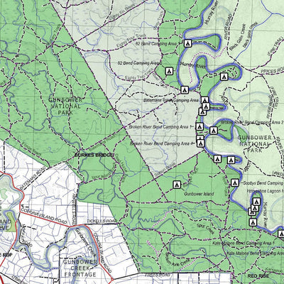 Getlost Map 7726-7826 COHUNA-MATHOURA Victoria Topographic Map V16b 1:75,000 Preview 3