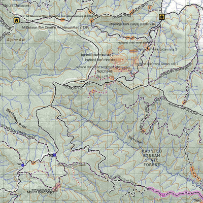 Getlost Map 8323-8423 DARGO-OMEO Victoria Topographic Map V16b 1:75,000 Preview 3