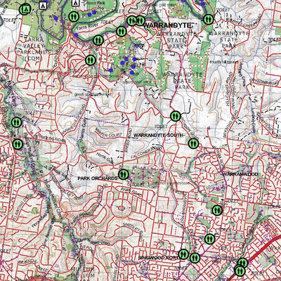 Getlost Map 7922-8022 RINGWOOD-HEALSVILLE Victoria Topographic Map V16b 1:75,000 Preview 3