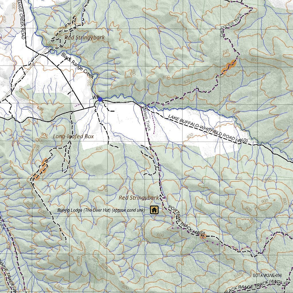 Getlost Map 8124-8224 WHITFIELD-BUFFALO Victoria Topographic Map V16b 1 ...
