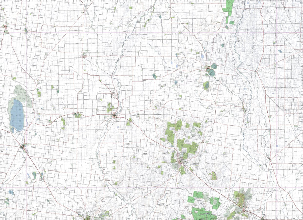 Getlost Map 7525-7625 CHARLTON-WEDDERBURN Victoria Topographic Map V16b ...