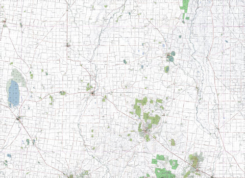 Getlost Map 7525-7625 CHARLTON-WEDDERBURN Victoria Topographic Map V16b 1:75,000 Preview 1