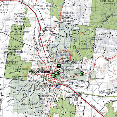 Getlost Map 7525-7625 CHARLTON-WEDDERBURN Victoria Topographic Map V16b 1:75,000 Preview 3