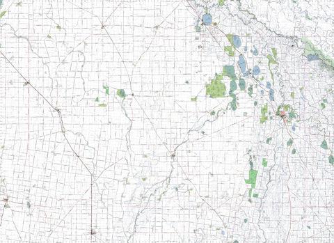 Getlost Map 7526-7626 LALBERT-KERANG Victoria Topographic Map V16b 1:75,000 Preview 1