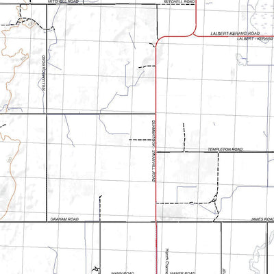Getlost Map 7526-7626 LALBERT-KERANG Victoria Topographic Map V16b 1:75,000 Preview 2
