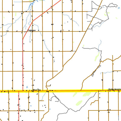 Rural Roads Map by GoTrekkers - Lac la ronge to Duck Mountain Saskatchewan Preview 2