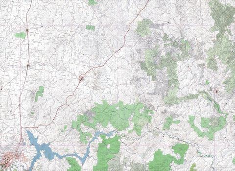 Getlost Map 8326-8426 HOLBROOK-ROSEWOOD Victoria Topographic Map V16b 1:75,000 Preview 1