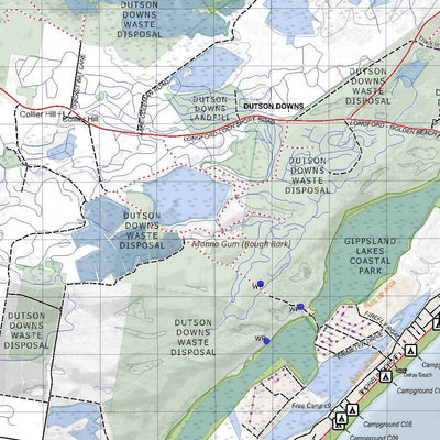 Getlost Map 8321-8421 SALE-STOCKYARD Victoria Topographic Map V16b 1:75,000 Preview 3