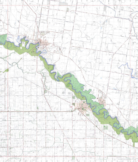 Getlost Map 85426-3 TOCUMWAL Victoria Topographic Map V16b 1:25,000 Preview 1