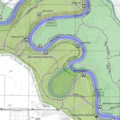 Getlost Map 85426-3 TOCUMWAL Victoria Topographic Map V16b 1:25,000 Preview 2