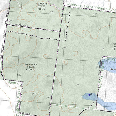 Getlost Map 7124-2 AWONGA Victoria Topographic Map V16b 1:25,000 Preview 3