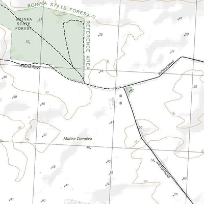 Getlost Map 7227-4 BOINKA Victoria Topographic Map V16b 1:25,000 Preview 2