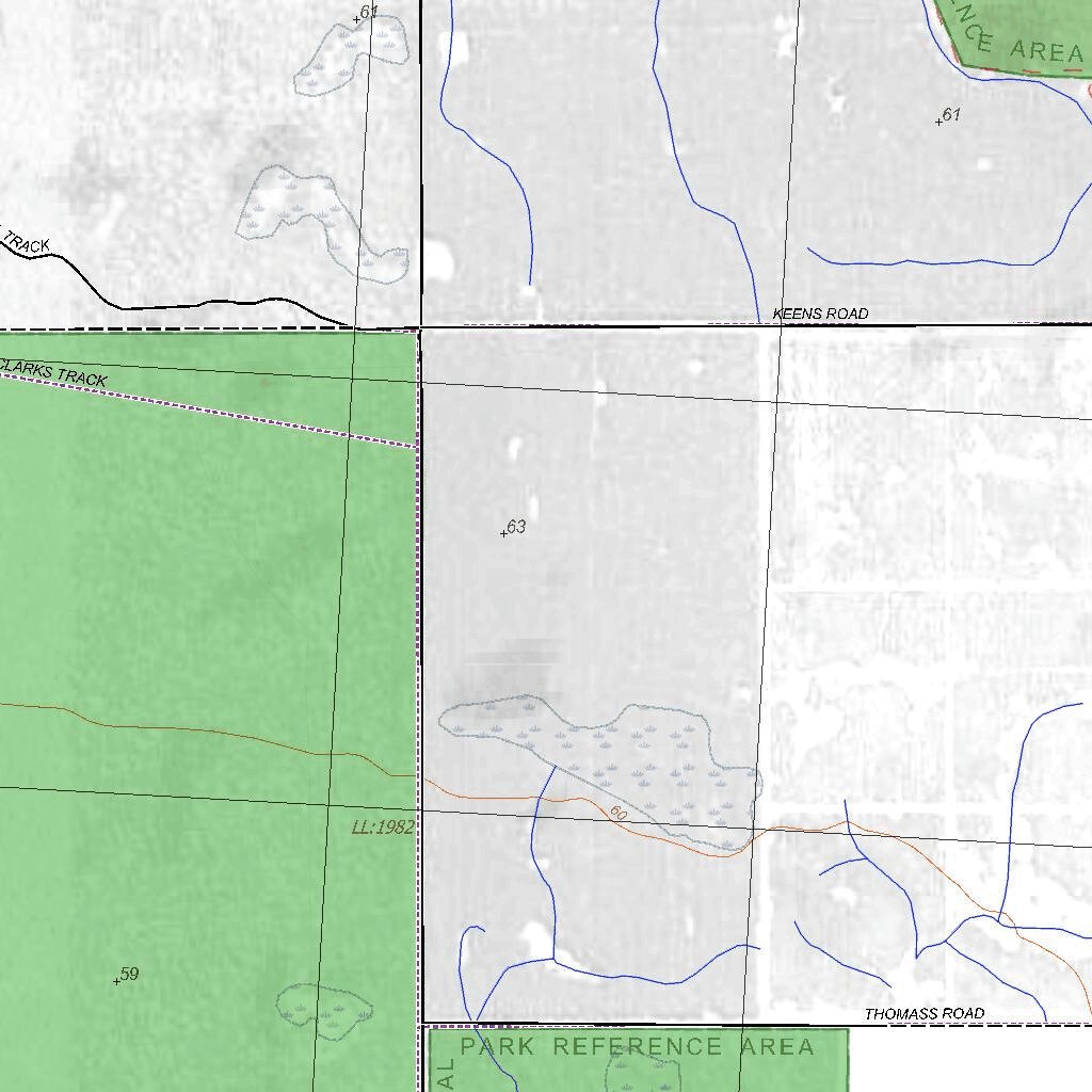 Bessie Point Map Getlost Map 7221-1 BESSIEBELLE Victoria Topographic Map V16b 1:25,000 ...