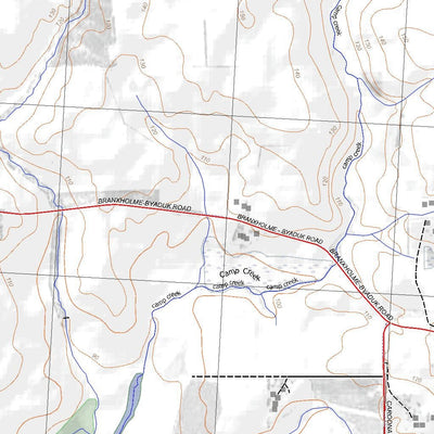 Getlost Map 7222-2 BRANXHOLME Victoria Topographic Map V16b 1:25,000 Preview 2