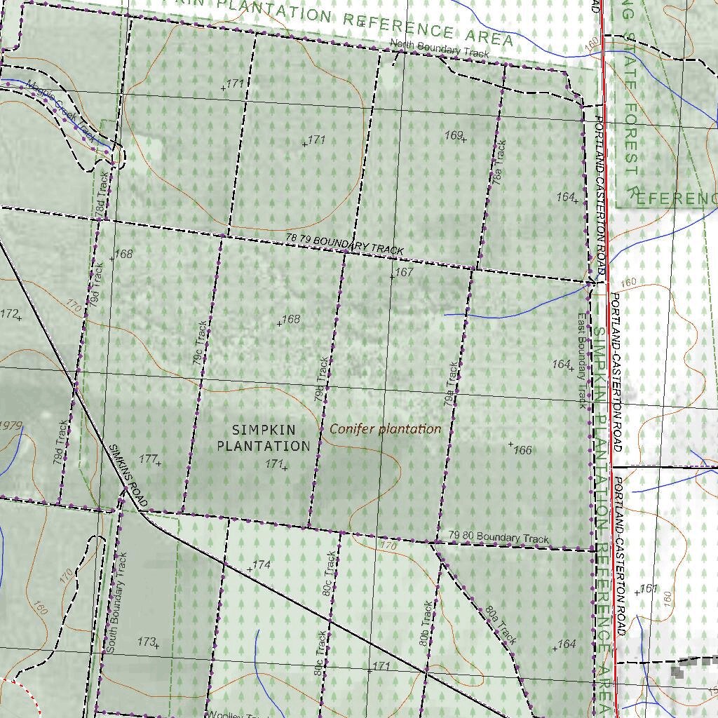 Getlost Map 7222-3 DIGBY Victoria Topographic Map V16b 1:25,000 by ...