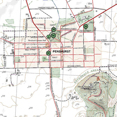 Getlost Map 7322-2 PENSHURST Victoria Topographic Map V16b 1:25,000 Preview 3
