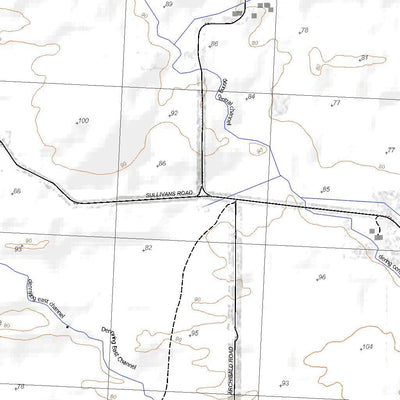 Getlost Map 7327-2 TEMPY Victoria Topographic Map V16b 1:25,000 Preview 2