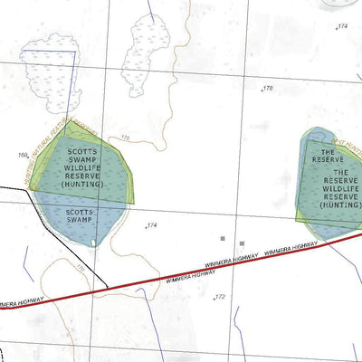 Getlost Map 7224-3 MIGA Victoria Topographic Map V16b 1:25,000 Preview 2